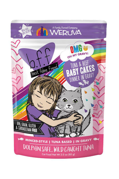 B.F.F. Tuna and Beef Baby Cakes Wet Cat Food