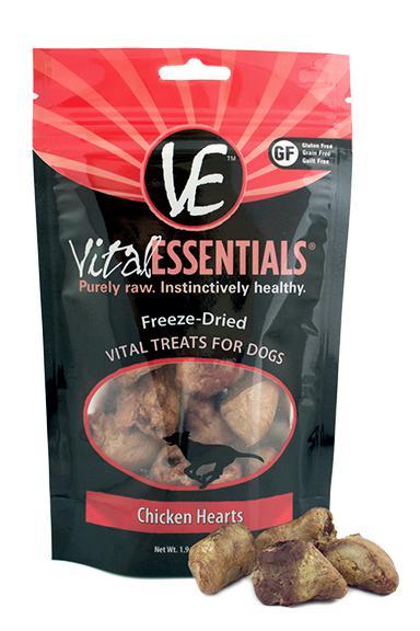 Vital Essentials Chicken Hearts Freeze Dried Dog Treats