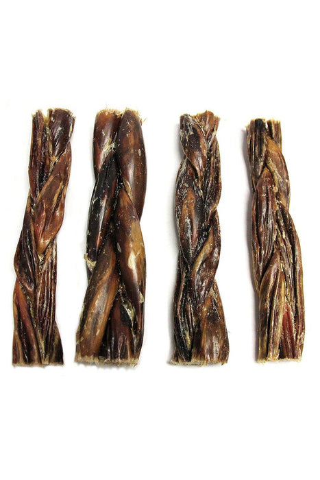 Natural Dog Co. Braided Beef Gullet Chew 6-inch, 4 pack