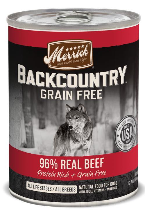 Merrick Backcountry 96% Real Beef Wet Dog Food