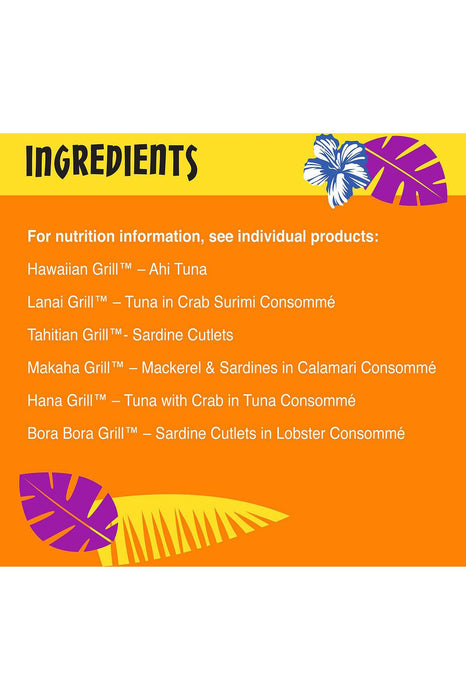 Tiki Cat King Kamehameha Luau Variety Pack Canned Cat Food