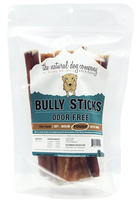 Natural Dog Company Bully Sticks Bag, 6 Inch 8 oz bag