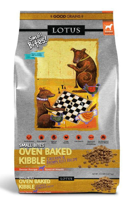Lotus Senior Chicken And Brown Rice Small Bites Dry Dog Food