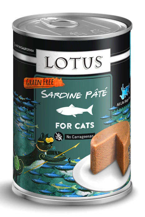 Lotus Sardine Pate Wet Cat Food, 12.5 oz