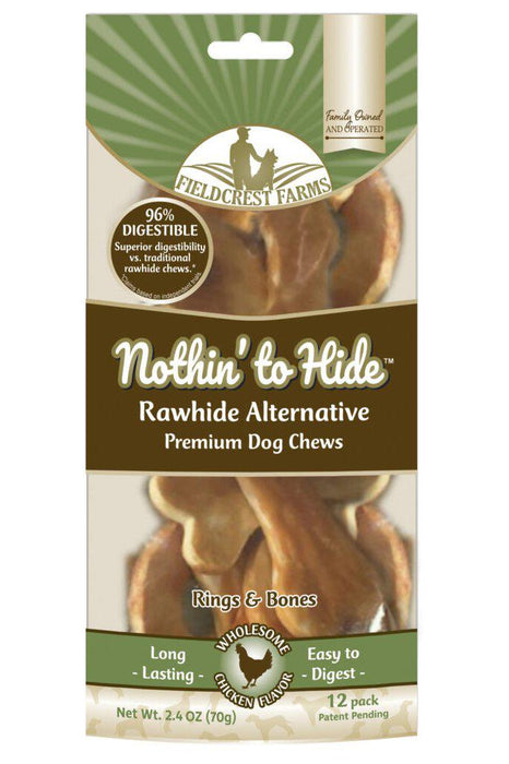 Nothin to Hide Chicken Ring and Bone 12 Pack Bag
