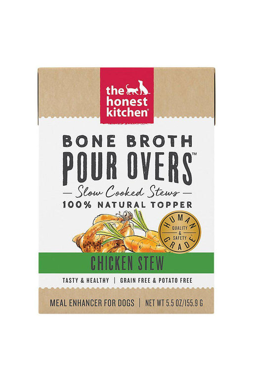 The Honest Kitchen Chicken Stew Bone Broth Pour Over Wet Dog Food