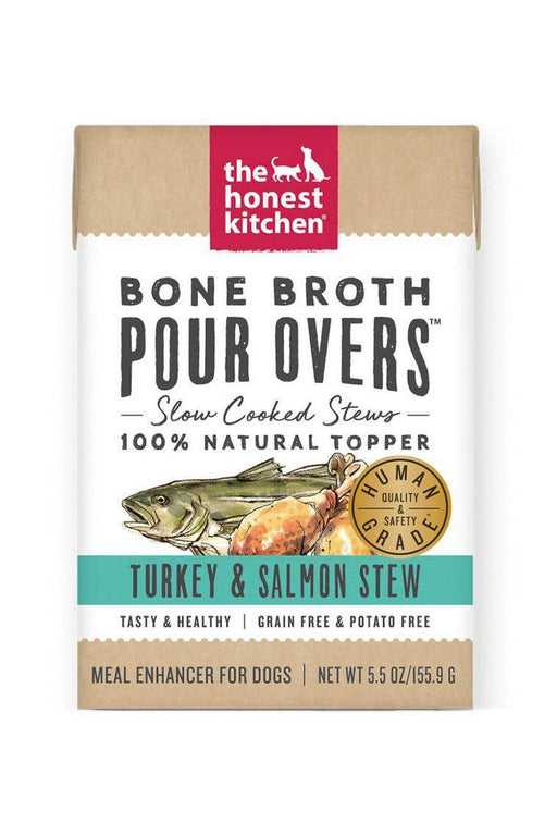 The Honest Kitchen Turkey & Salmon Stew Bone Broth Pour Over Wet Dog Food