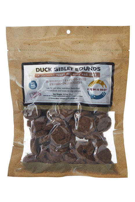 Fresh is Best Duck Giblet Rounds Pet Treats