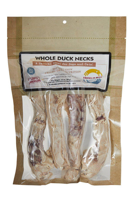 Fresh is Best Whole Duck Necks Pet Treats