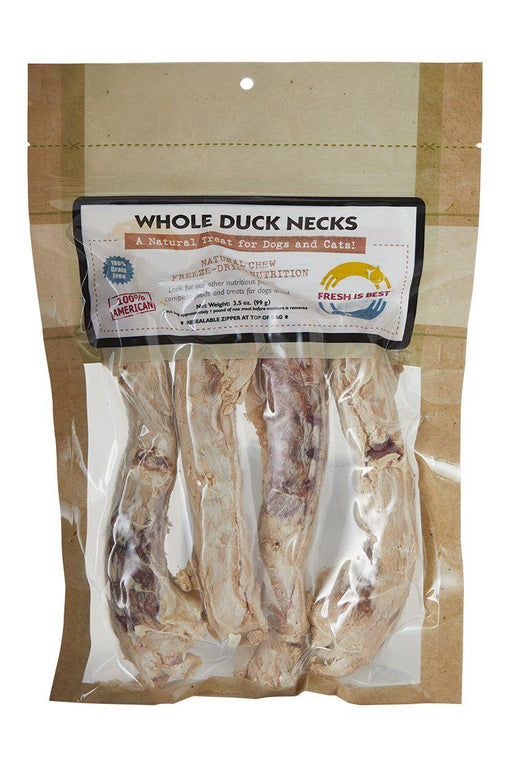Fresh is Best Whole Duck Necks Pet Treats