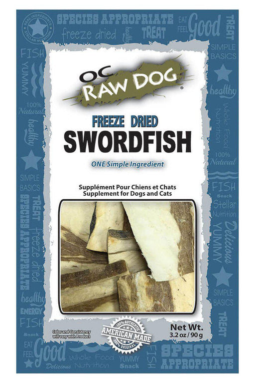 OC Raw Dog Freeze Dried Swordfish Dog Treats