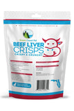 Green Coast Beef Crisps Dog Treats Back of bag