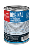 Orijen Original Stew Wet Dog Food Back of Can