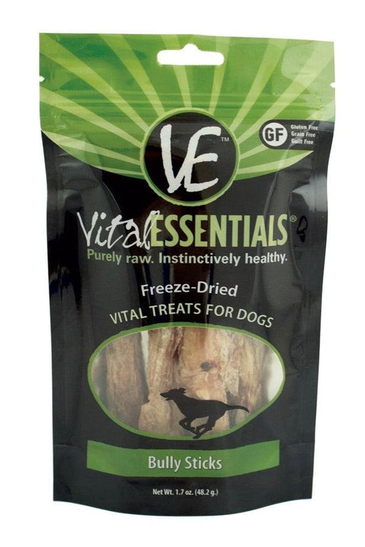 Vital Essentials Bully Sticks Freeze Dried Dog Treats, 5 Count