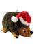 Outward Hound Hedgehogz with Santa Hat Dog Toy, Small