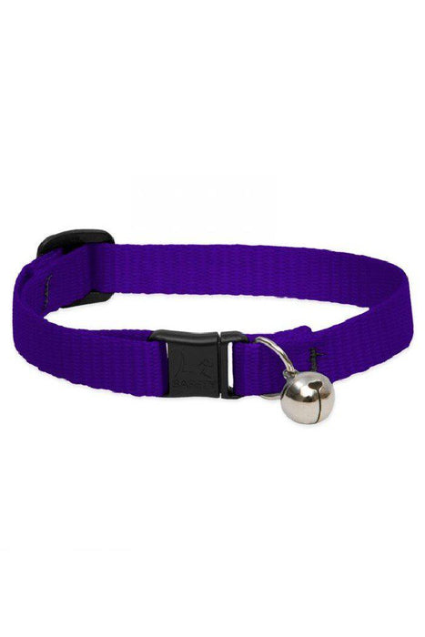 LupinePet Basics Purple Cat Safety Collar with Bell