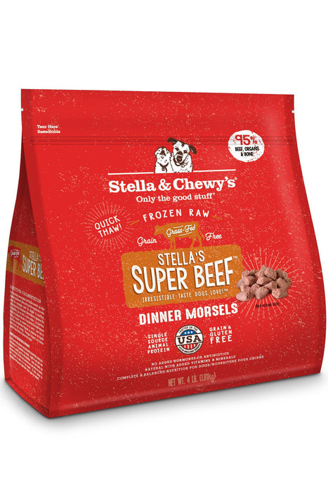 Stella and Chewy's Super Beef Morsels Frozen Raw Dog Food