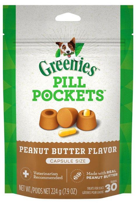 Greenies Pill Pockets Peanut Butter Flavor Capsules for Dogs