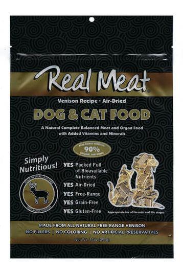 Real Meat Venison Air Dried Food for Pets