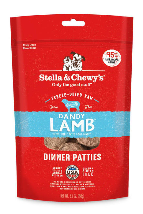 Stella and Chewy's Dandy Lamb Freeze Dried Dinner Patties Dog Food