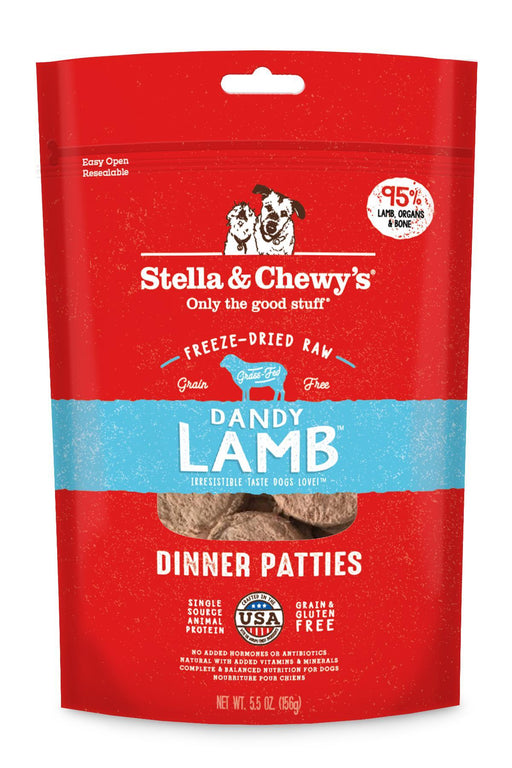 Stella and Chewy's Dandy Lamb Freeze Dried Dinner Patties Dog Food