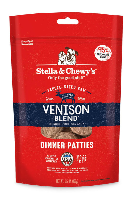Stella and Chewy's Venison Blend Freeze Dried Dinner Patties Dog Food