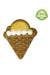 Bosco & Roxys BARK-day  Mini Ice Cream Cone Dog Treat Yellow