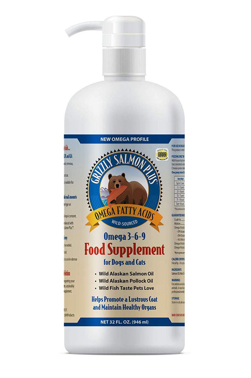 Grizzly Salmon Oil Dog Supplement, 16 oz