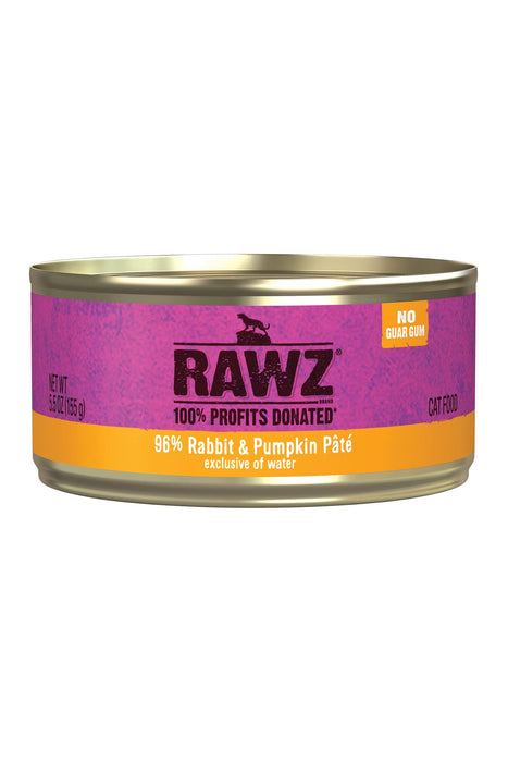 Rawz Rabbit & Pumpkin Pate Canned Cat Food