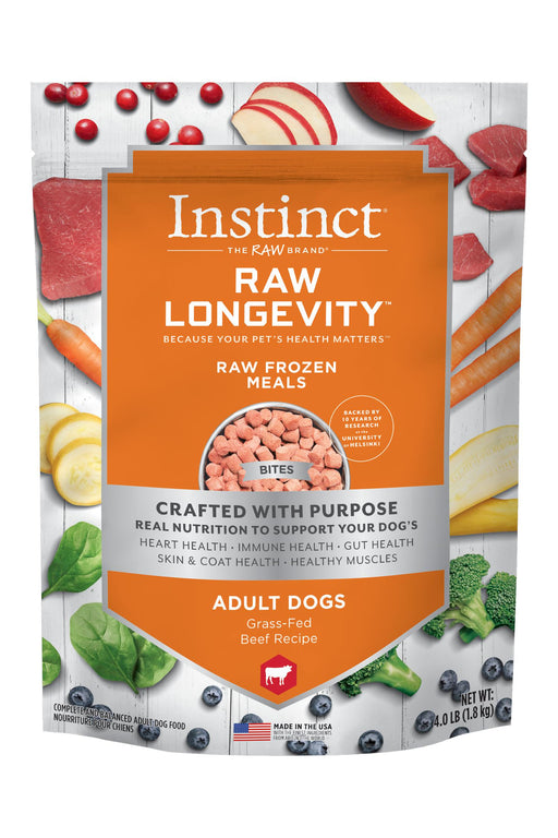 Instinct Longevity Beef Bites Raw Dog Food