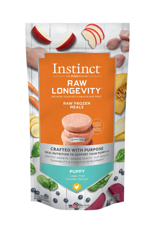 Instinct Longevity Chicken Patties Raw Puppy Food
