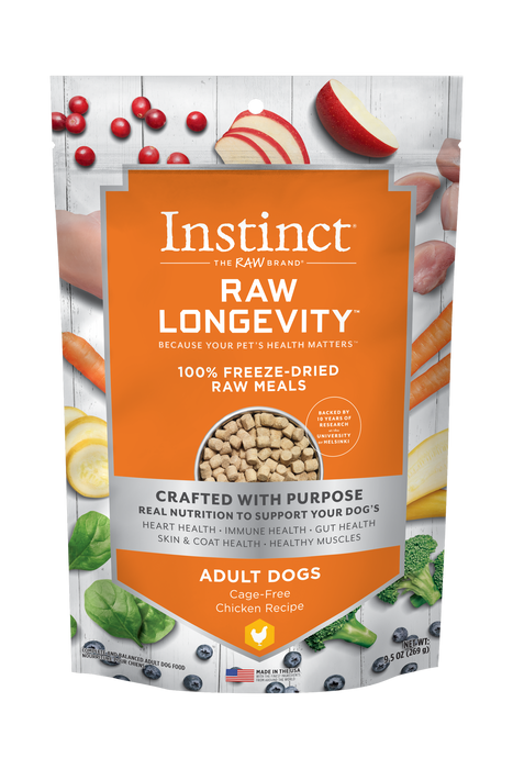 Instinct Longevity Chicken Bites Freeze Dried Dog Food
