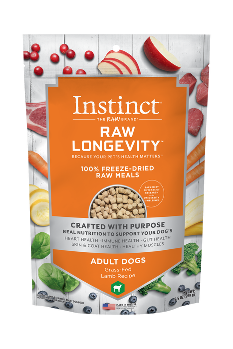Instinct Longevity Lamb Bites Freeze Dried Dog Food