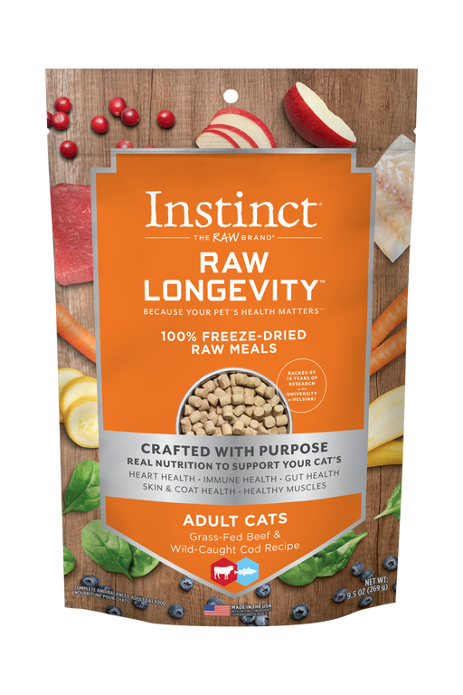 Instinct Longevity Beef & Cod Bites Freeze Dried Cat Food