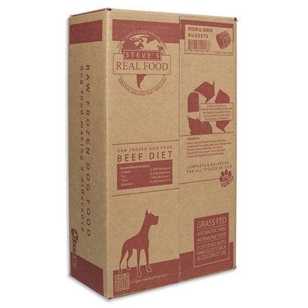 Steve's Real Food Beef Frozen Raw Dog Food, Patties