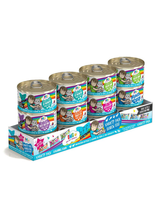 B.F.F. OMG Rainbow Road Variety Pack Canned Cat Food