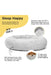 Best Friends Lux Fur Donut Dog Bed, Grey