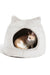 Best Friends Vegan Fur Meow Hut Ivory Cat Cave