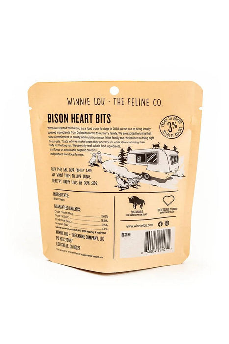 Winnie Lou Bison Heart Bits Freeze Dried Cat Treats