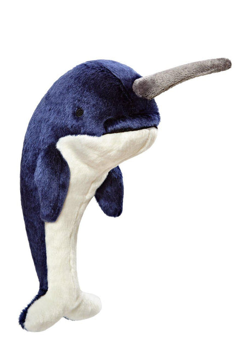 Fluff and Tuff Bleu Narwhal Dog Toy