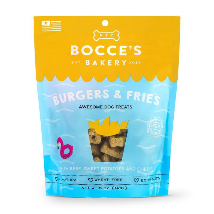 Bocce's Bakery Basics Burgers & Fries Dog Biscuits