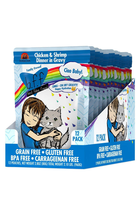 B.F.F. Omg Ciao Baby Chicken & Shrimp Wet Cat Food