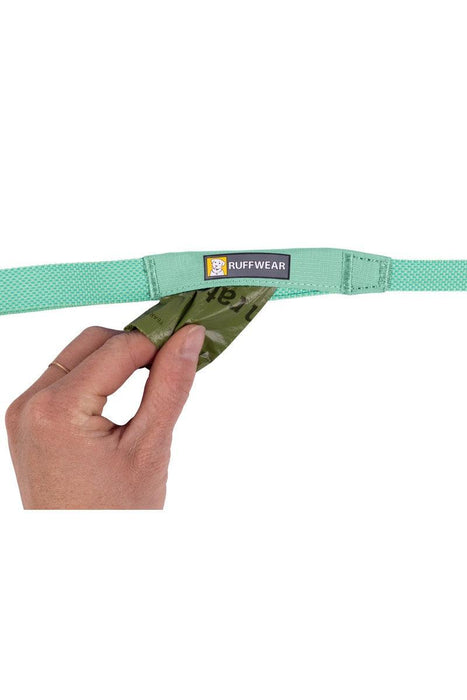 Ruffwear Hi & Light Sage Green Dog Leash, pick-up bag pocket