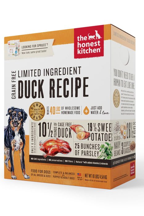 The Honest Kitchen Limited Ingredient Duck Dehydrated Dog Food