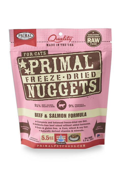 Primal Freeze Dried Nuggets Beef & Salmon Cat Food