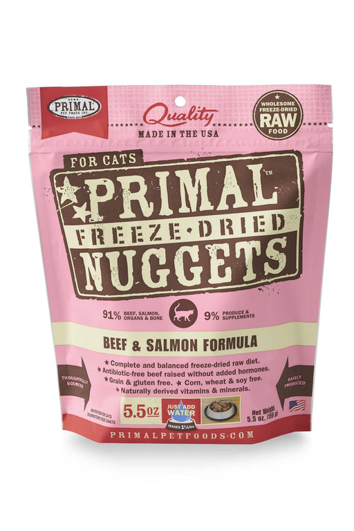 Primal Freeze Dried Nuggets Beef & Salmon Cat Food