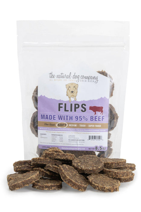Natural Dog Co. Beef Flips Dog Treats