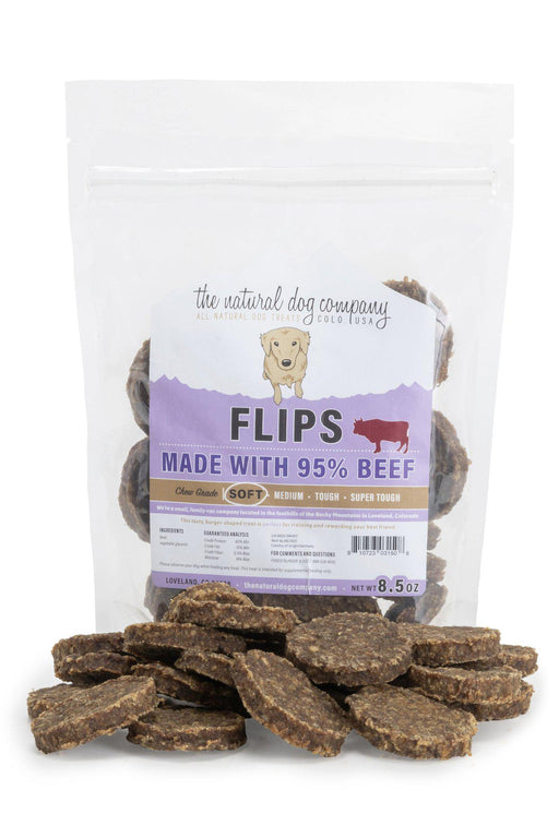 Natural Dog Co. Beef Flips Dog Treats