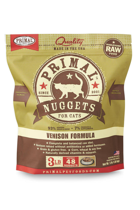 Primal Feline Venison Frozen Raw Cat Food