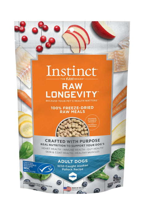 Instinct Longevity Pollock Bites Freeze-Dried Dog Food